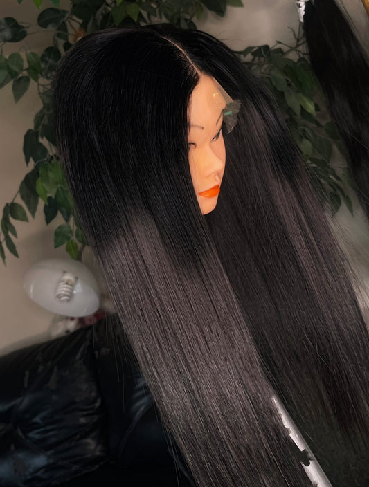 18" Raw Vietnamese 5x5 HD Closure Wig