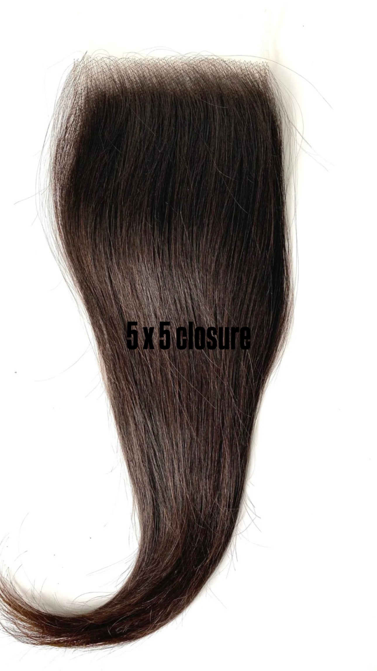 RAW Indian Straight HD closure - 2x6, 5x5, 6x6, 7x7