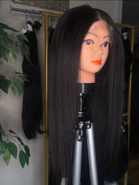 20'' Raw Vietnamese 5x5 Closure Wig